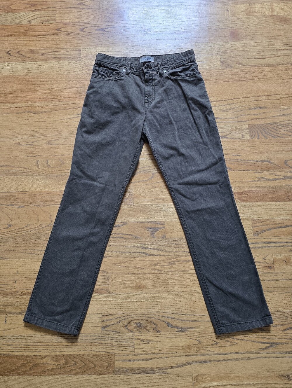 ROWM Men's Straight Fit Olive Green Chino Pants 30x30